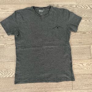 Levi Slim Fit Gray Slub Pocket Tee